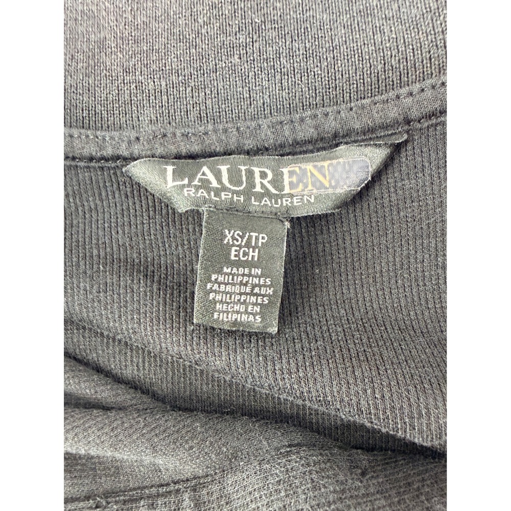 Ralph Lauren Polo Dress Black Short Sleeve A-Line Midi Womens XS - Picture 5 of 12